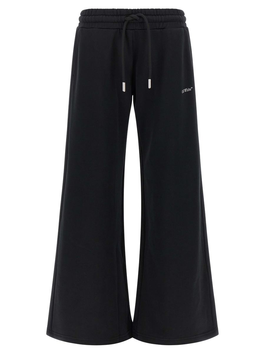 Off-White Cotton joggers in black