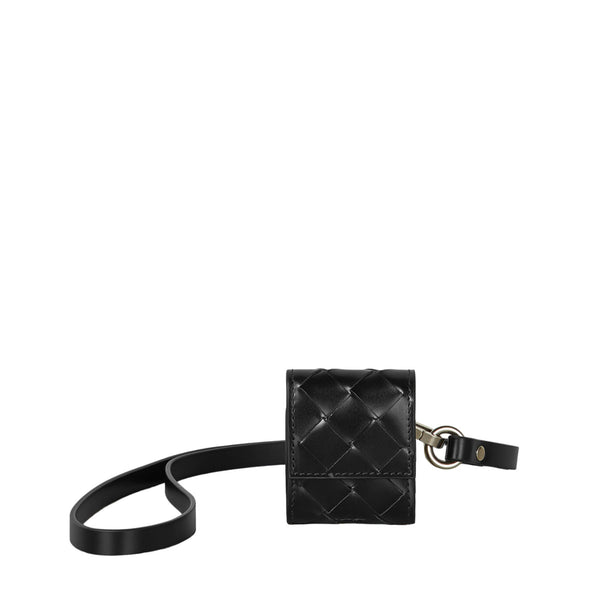 Bottega Veneta Leather card case in black