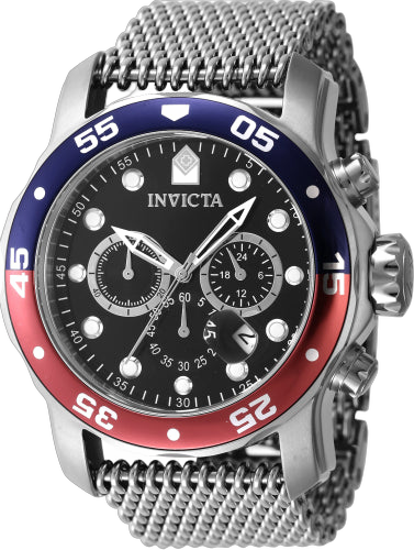 Invicta Stainless steel case and bracelet watch in black