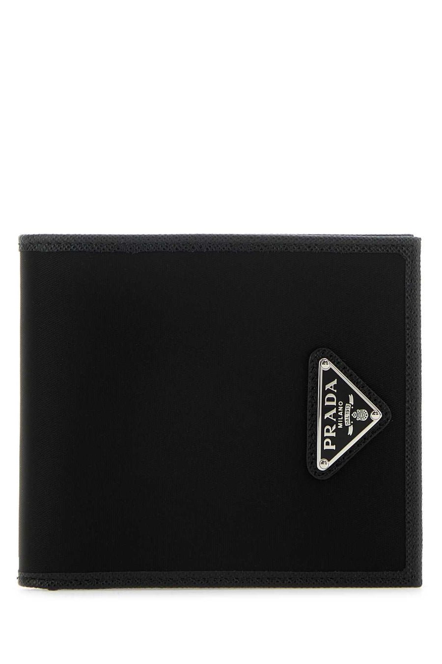 Prada 100% Recycled Polyamide wallet in black