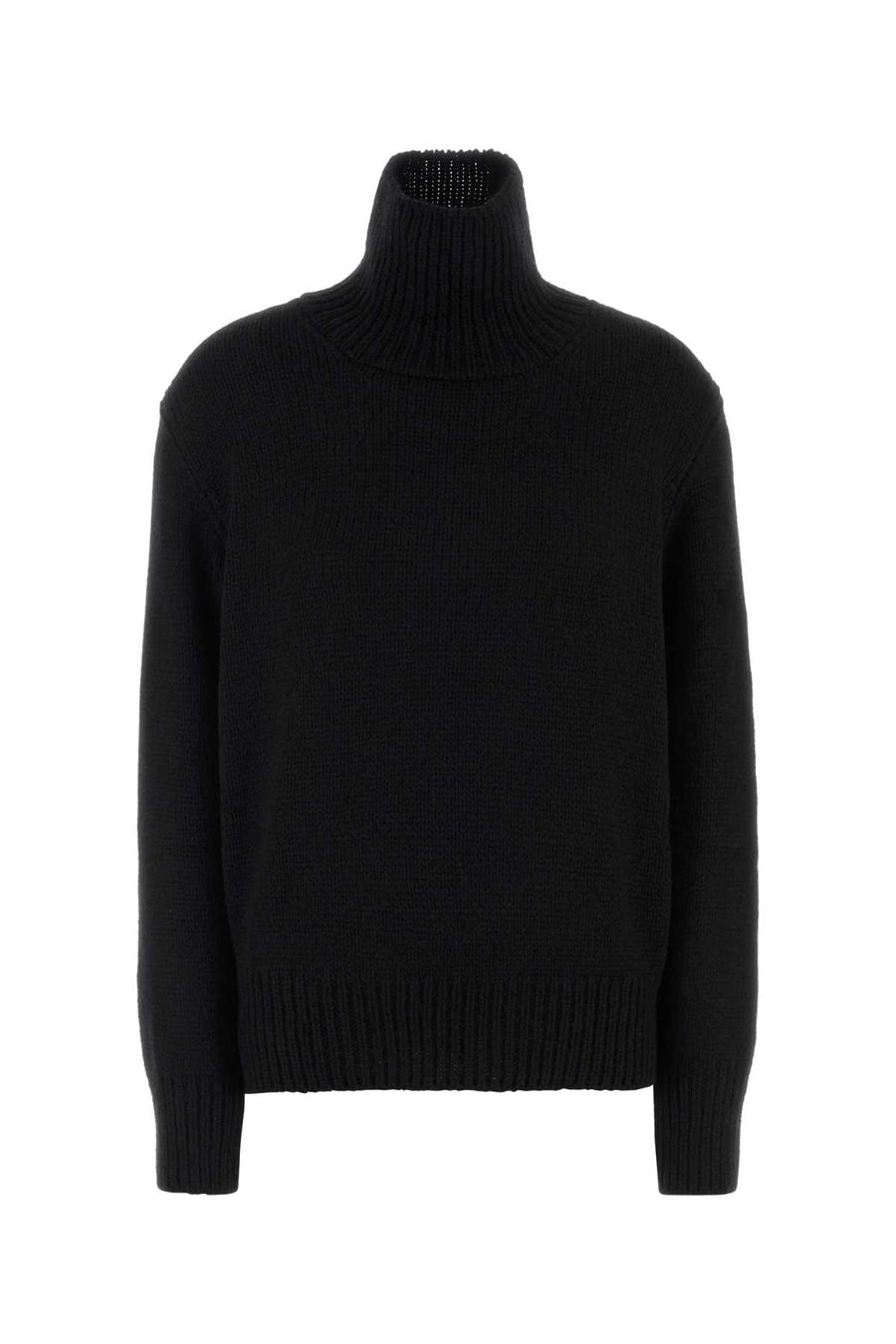 Black Cashmere Blend Plira Sweater Exterior: Nylon T-shirt
