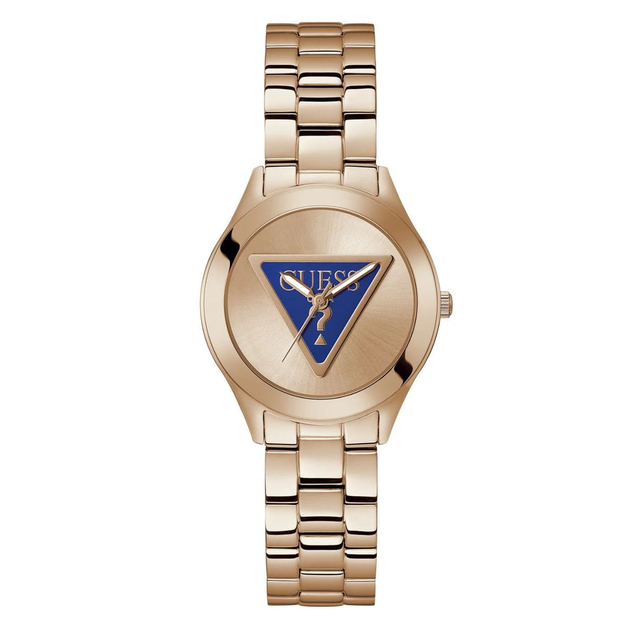 Guess Stainless steel case and bracelet watch in rose gold