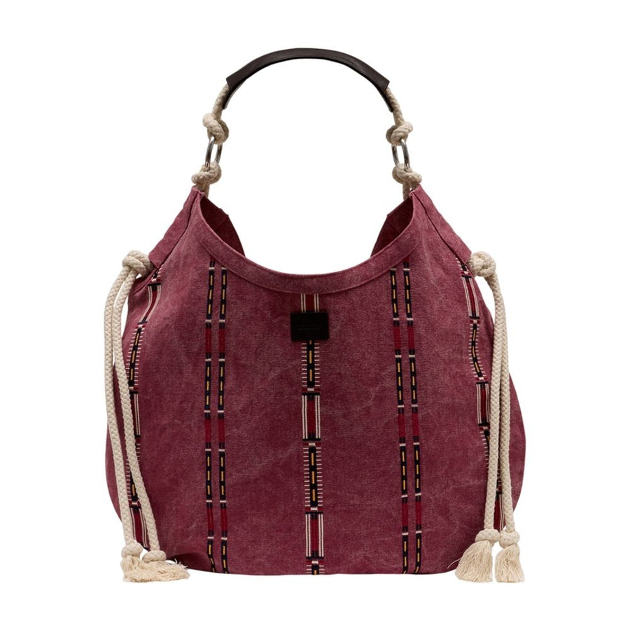 Isabel Marant cotton shoulder bag in purple