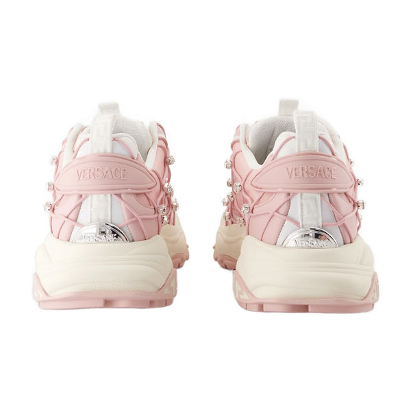 Versace Calfskin sneaker in pink
