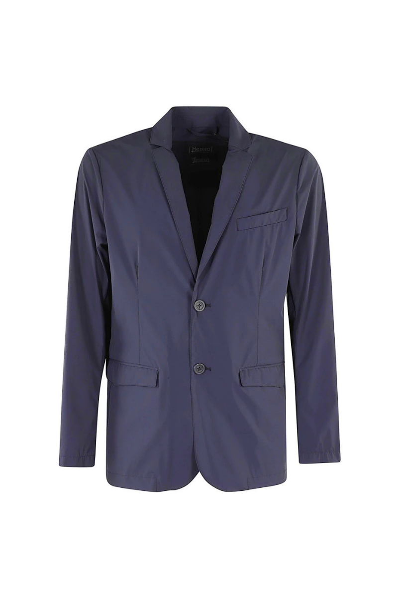 Herno 78% Nylon blazer in navy