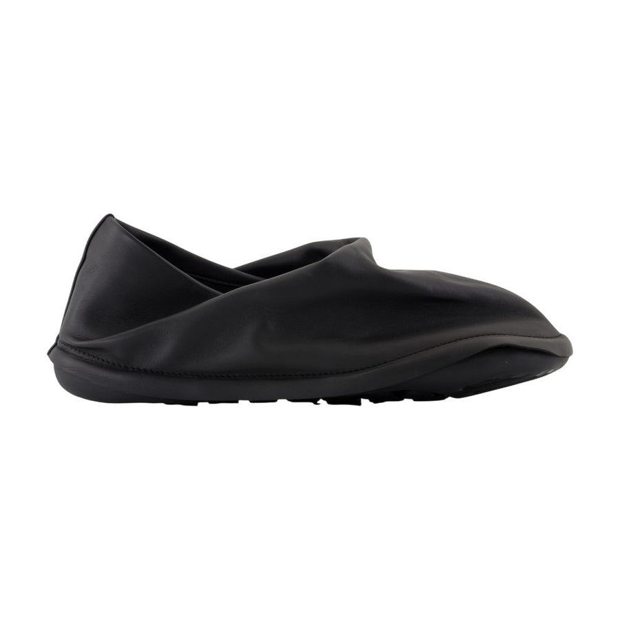 Hida Negro Sneakers - Camper X Issey Miyake Leather Black Cowhide Shoes / Flat-shoes