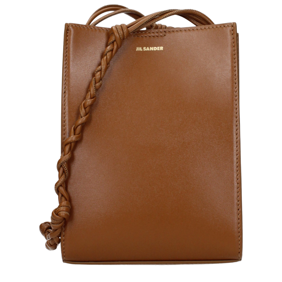 Jil Sander Leather crossbody bag in brown