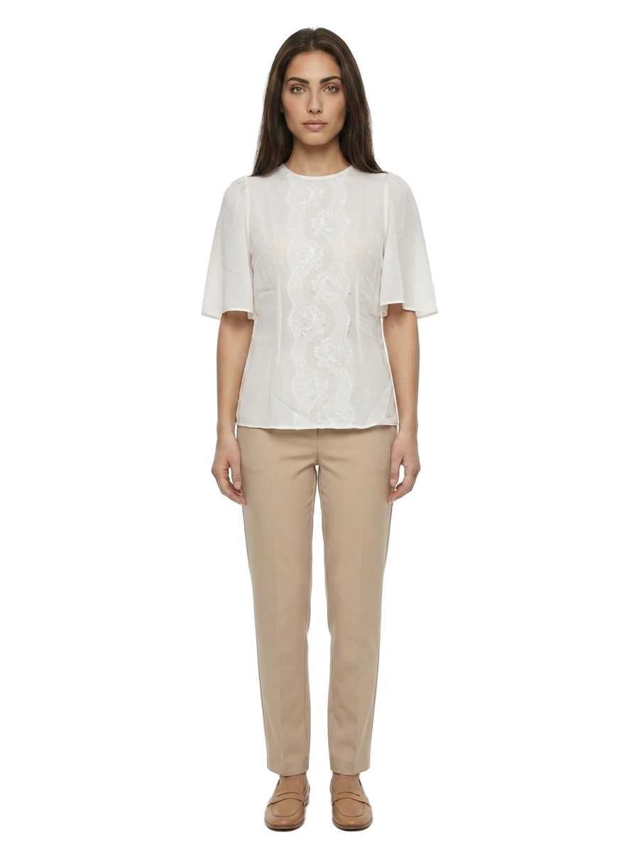 White Silk Blouse