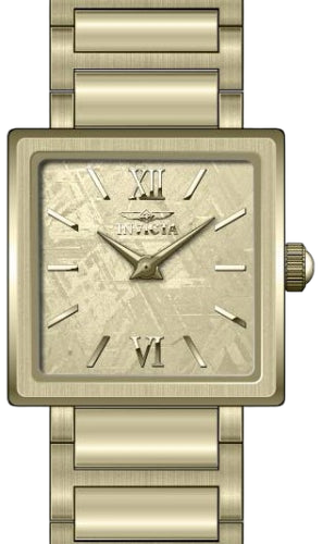 Invicta Stainless steel case and bracelet watch in gold
