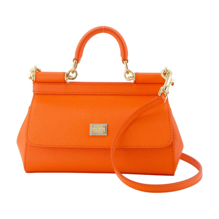 Sicily Crossbody - Dolce&gabbana Leather Orange Calfskin Bags / Crossbodies
