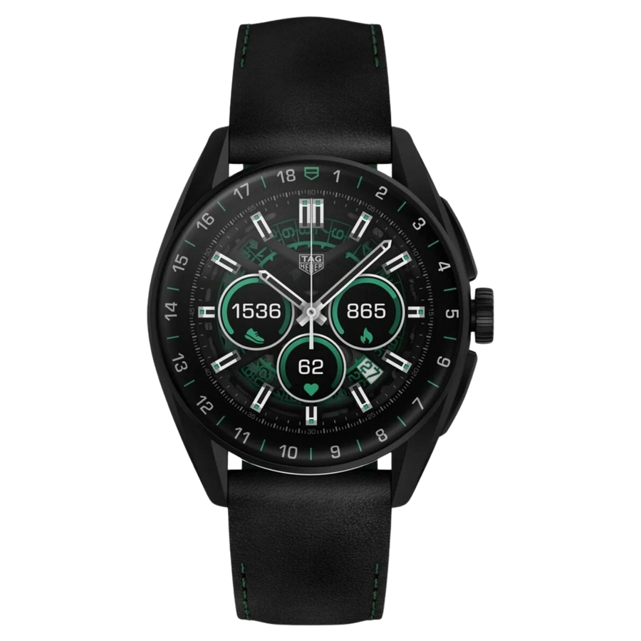 Tag Heuer Titanium case smart watch in black