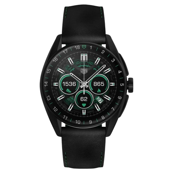 Tag Heuer Titanium case smart watch in black