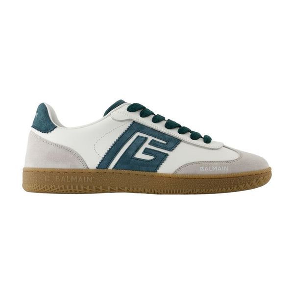 Balmain Calfskin sneaker in white