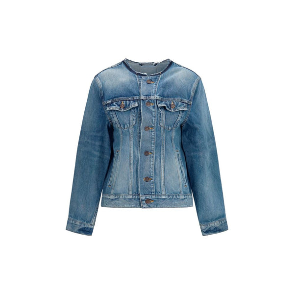 Balenciaga 100% Merino Wool Ovis Aries jacket in blue