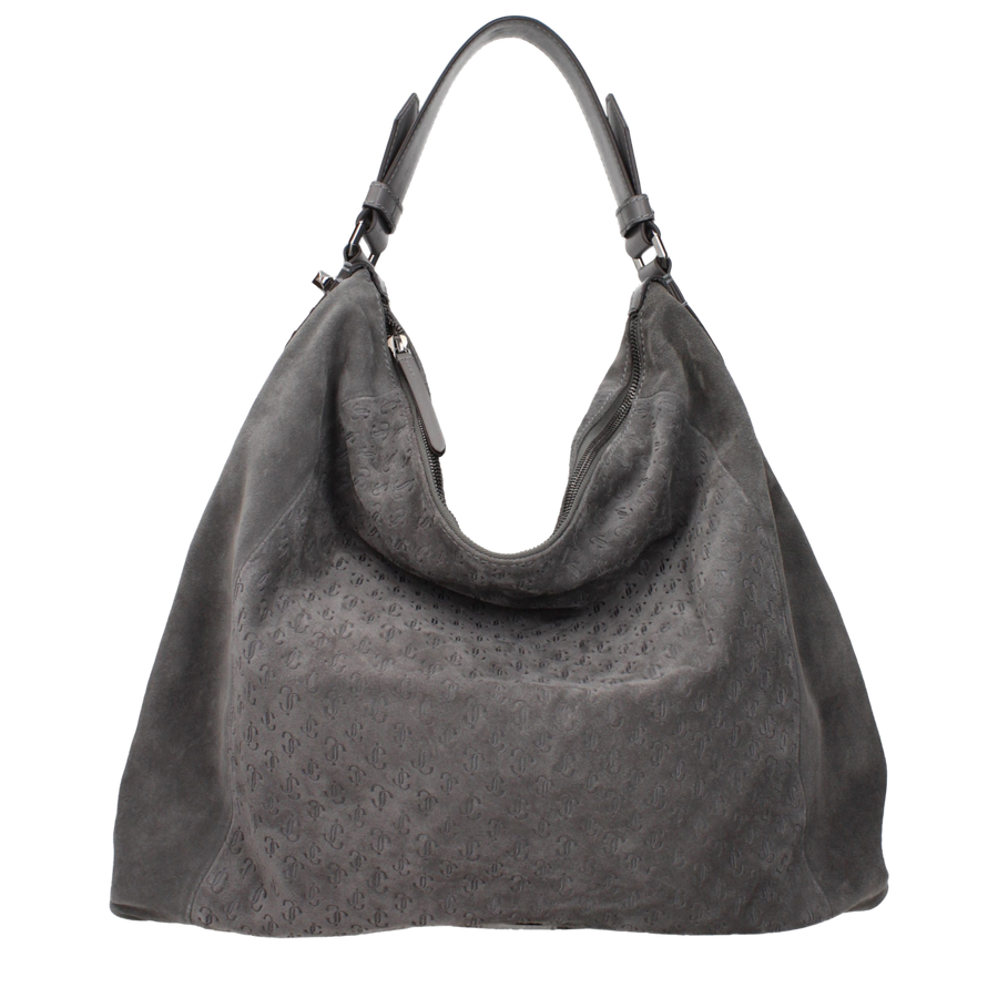Jimmy Choo Suede shoulder bag in gray