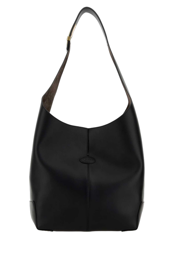 Tod's Exterior: 100% Calf Leather shoulder bag in black