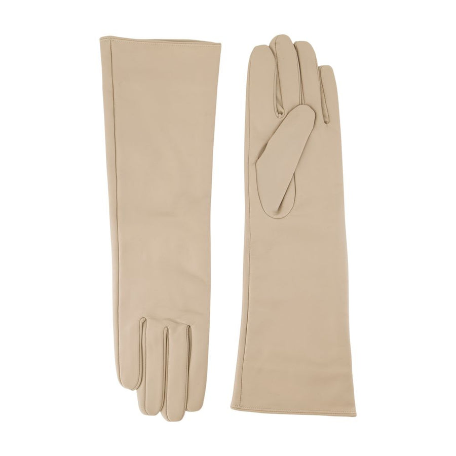 SamsøE SamsøE Leather gloves in beige