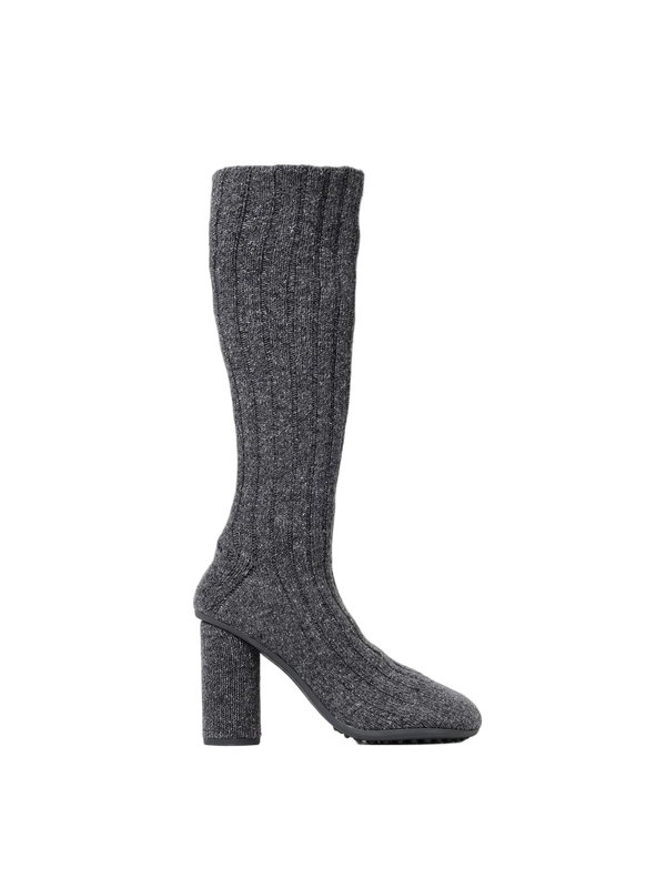 Bottega Veneta Knitted wool boot in gray