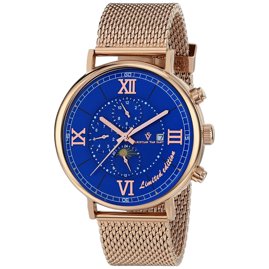 Christian Van Sant Stainless steel case watch in blue