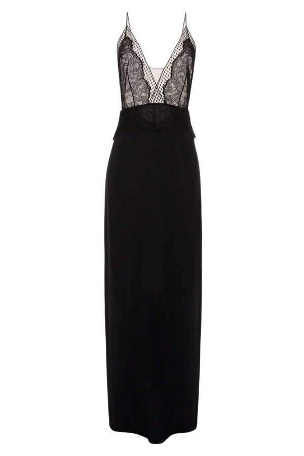 La Perla 92% Silk nightgown in black