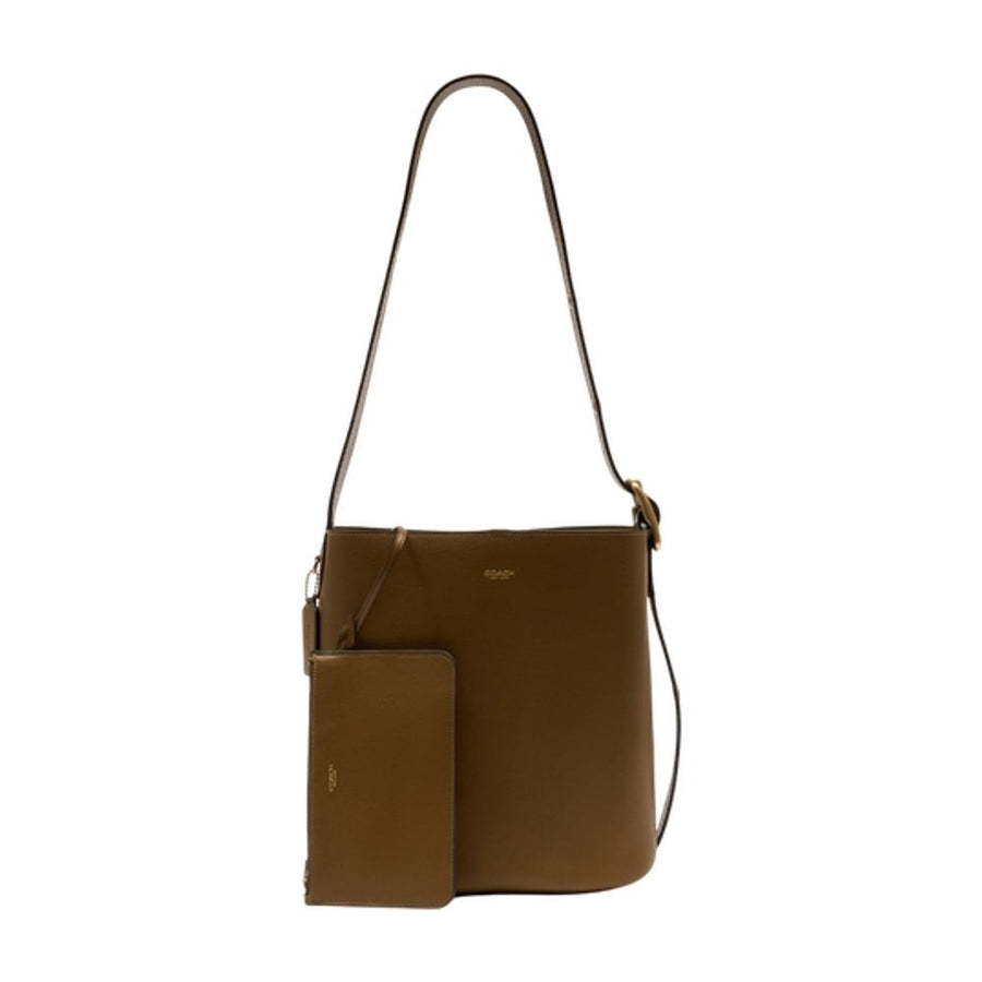 Coach Cowhide shoulder bag in khaki
