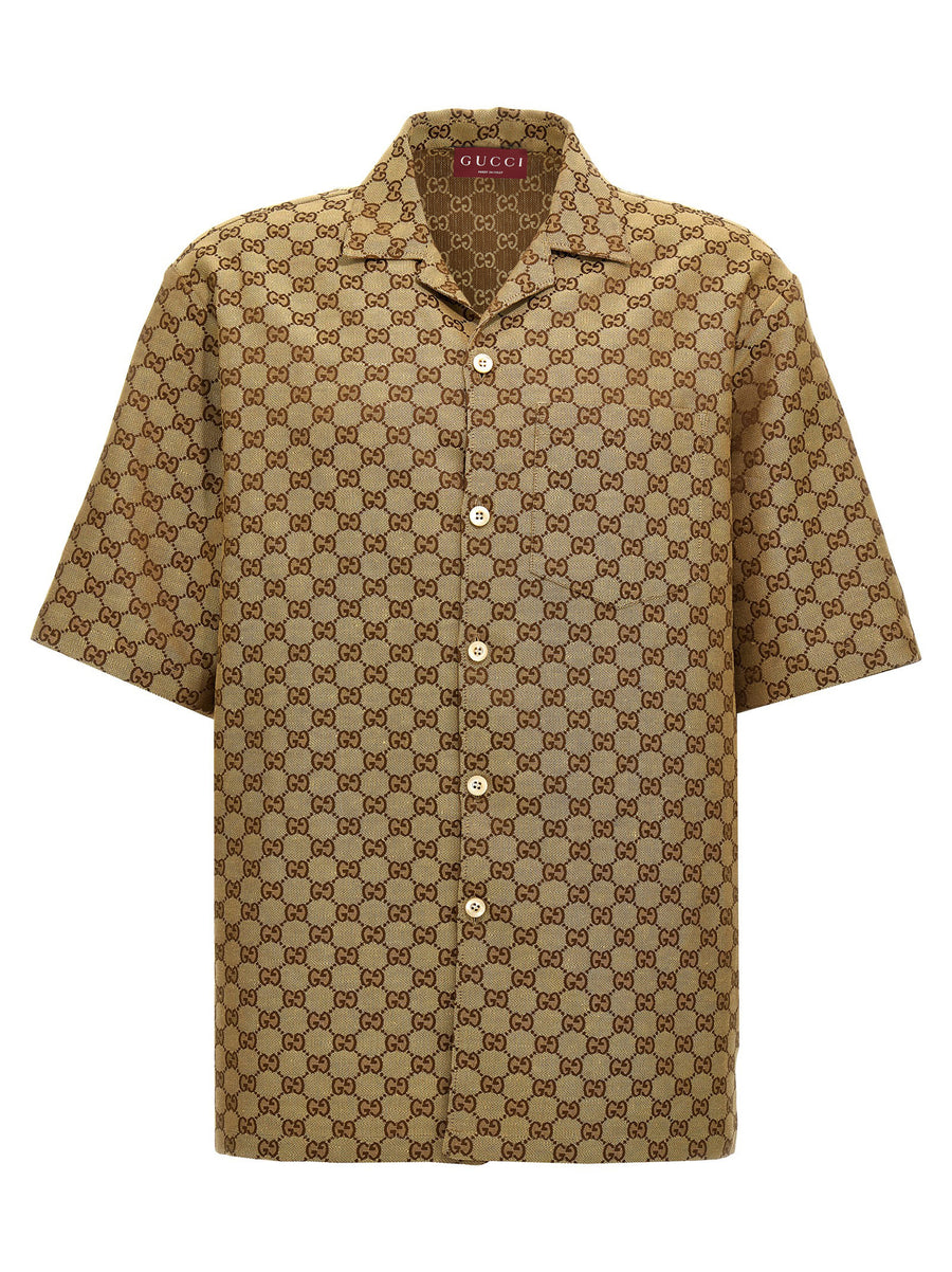 Gucci 68% linen shirt in beige