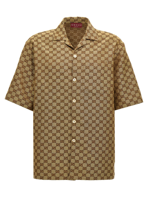 Gucci 68% linen shirt in beige