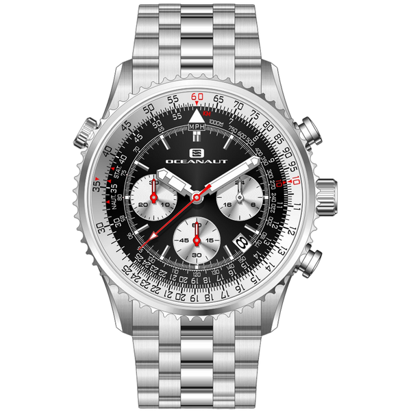 Oceanaut Stainless steel case watch in black