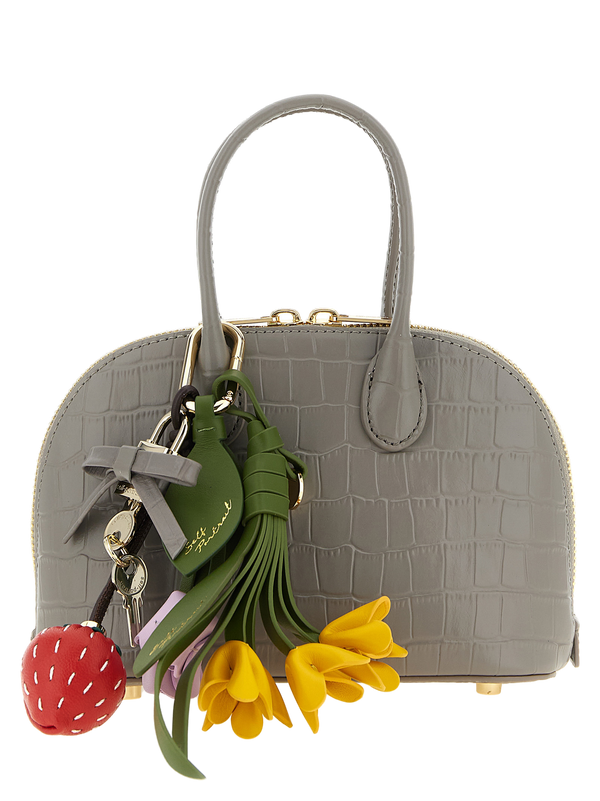 Gray Cowhide Handbag Bag