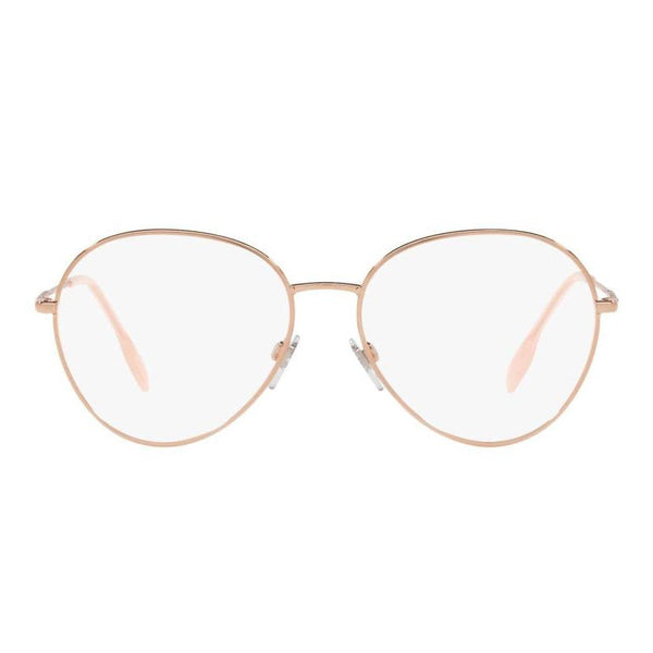 Burberry eyeglasses in rose gold