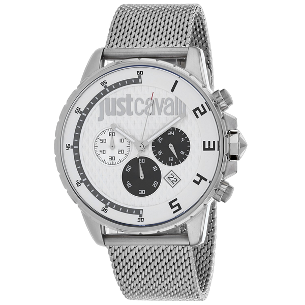 Just Cavalli Stainless steel case watch in white