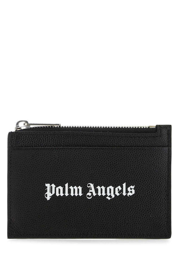 Black Leather Card Holder 1001 Portafogli