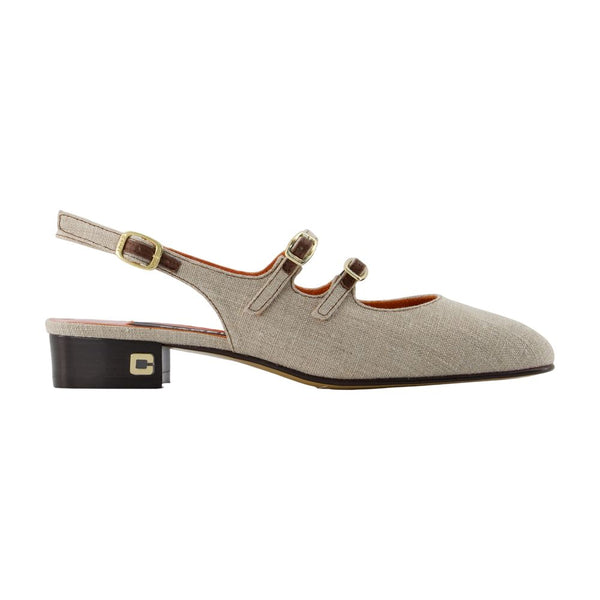 Carel Canvas flat in beige