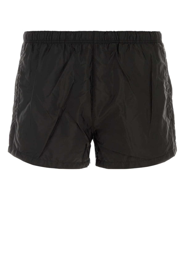 Black Re-Nylon Swimming Shorts Nero Costumi Da Bagno