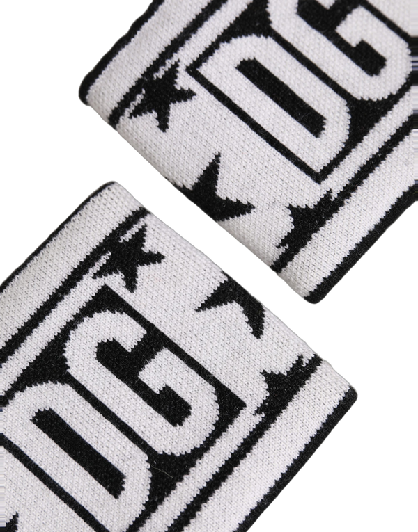 Dolce & Gabbana 100% Virgin Wool wristband in white