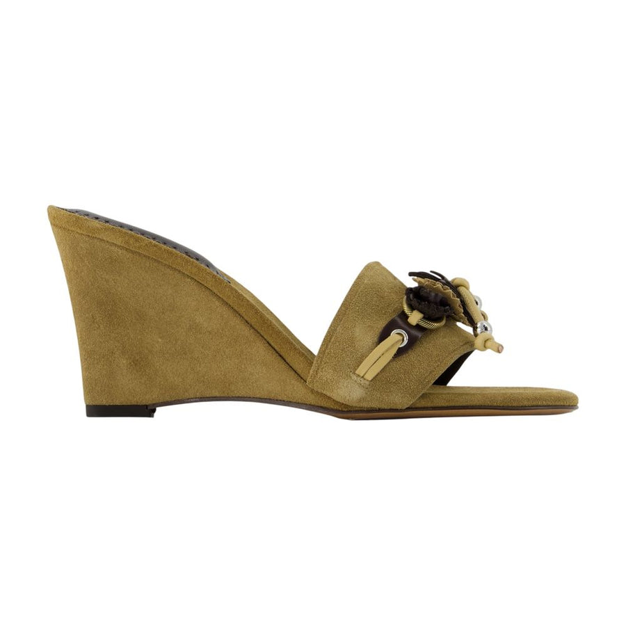 Isabel Marant leather mule in brown