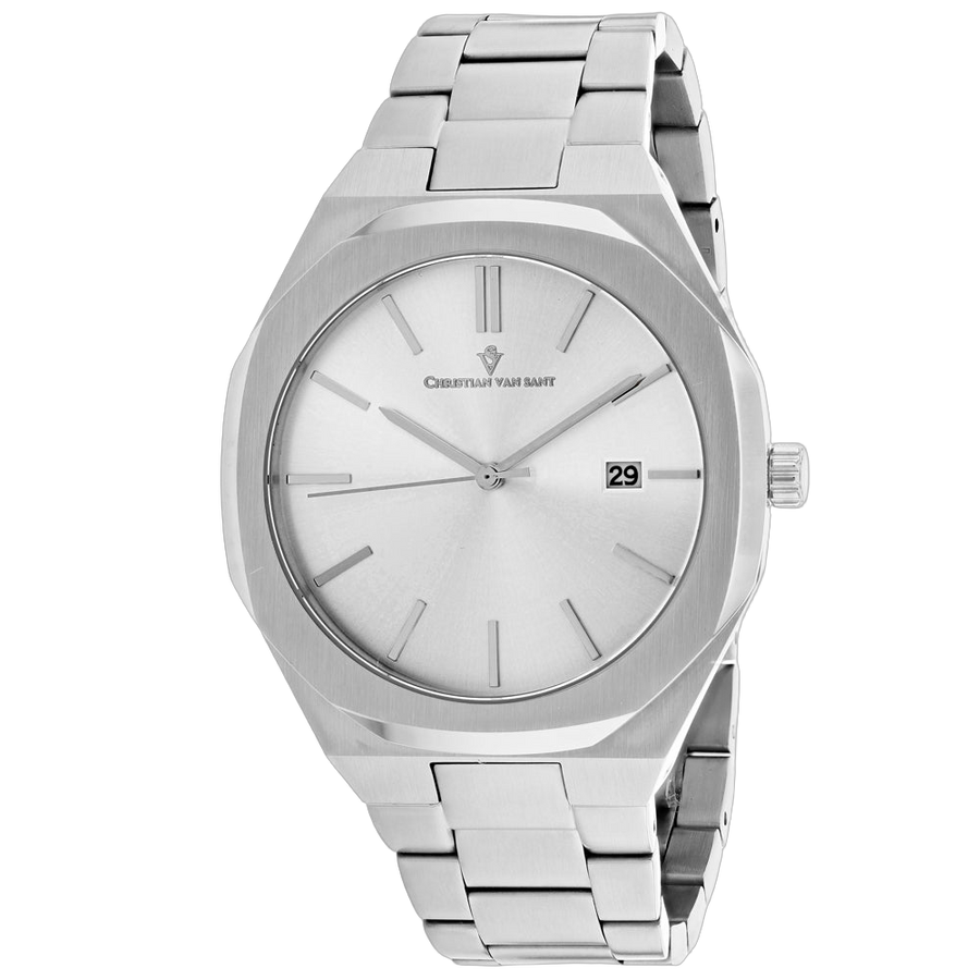 Christian Van Sant Stainless steel case watch in silver