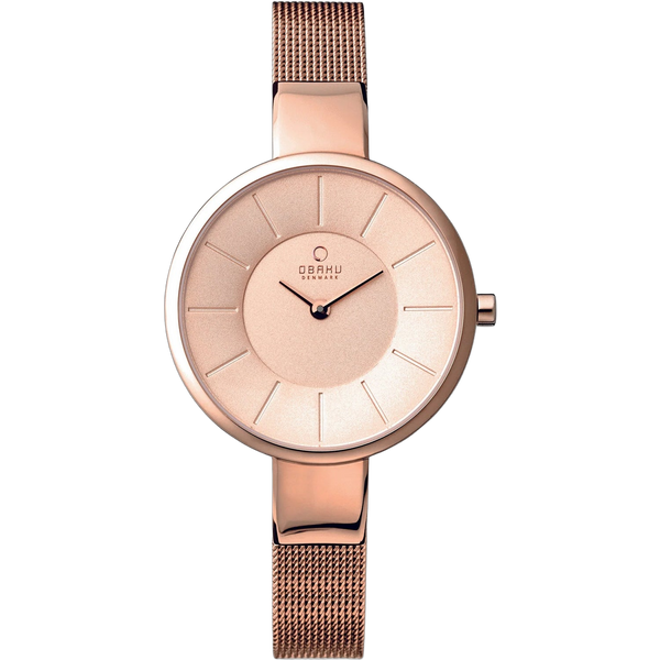 Obaku watch in rose gold