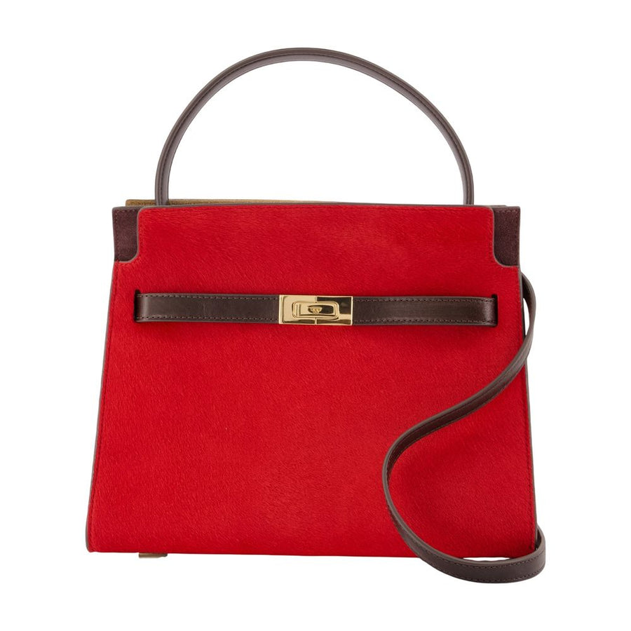 Lee Radziwill Small Double Purse - Tory Burch Leather Red Calfskin Bags / Handbags-purses