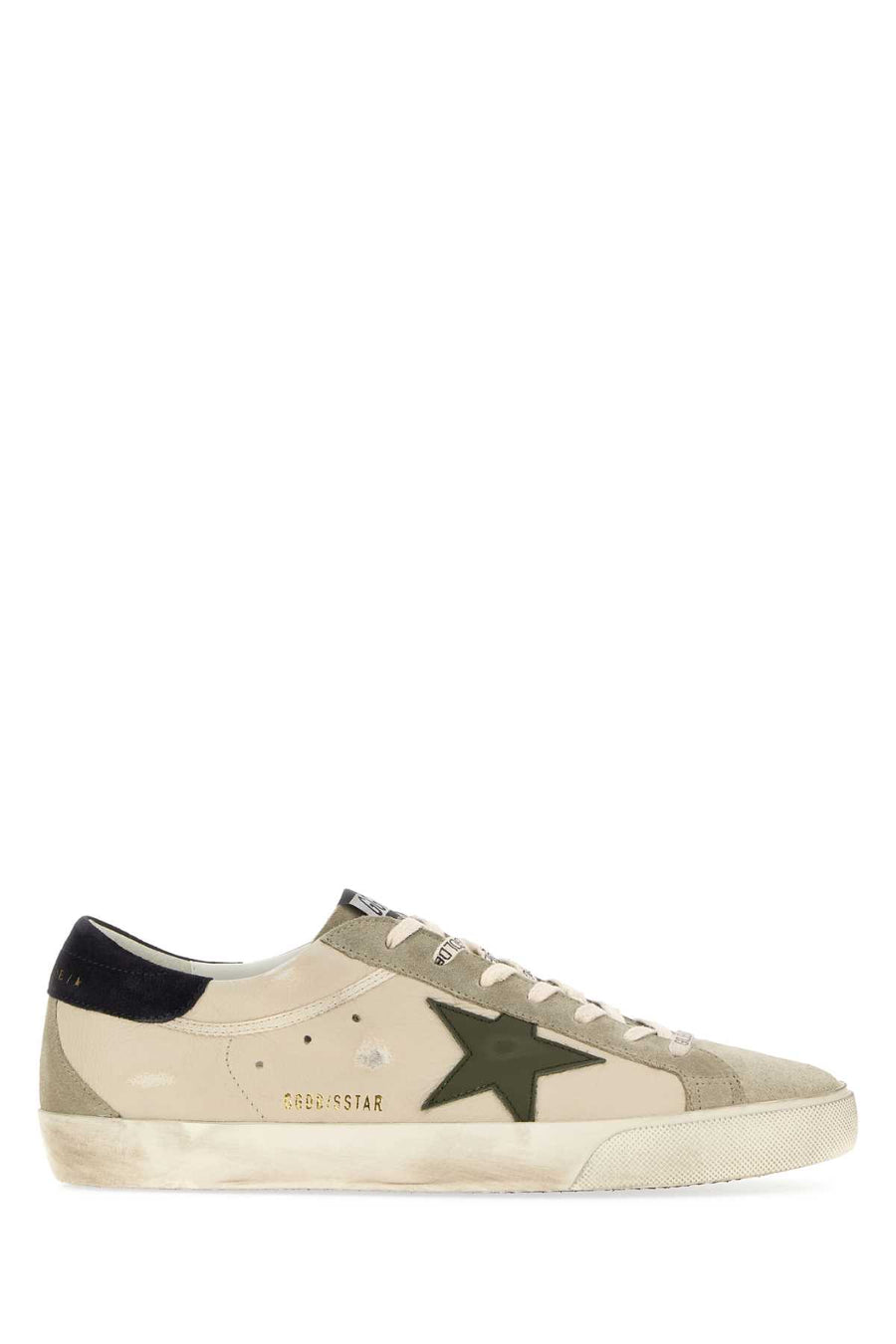 Golden Goose Deluxe Brand Star Exterior: 100% Leather 100% Suede; Interior: 100% Fabric; Sole: Rubber sneaker in multicolor