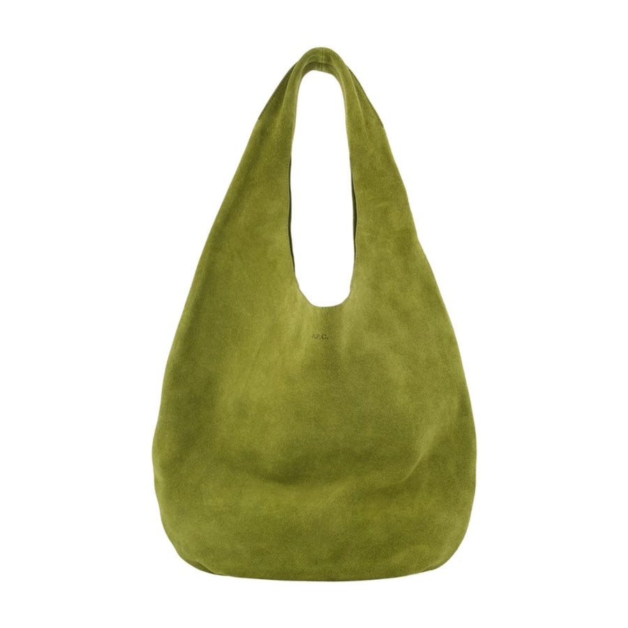 Le Neige Shopper Bag - A.p.c. Leather Green Cowhide / Totes-shopping-bags