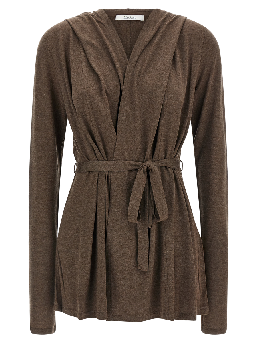 Brown Lyocell Cardigan Clothing