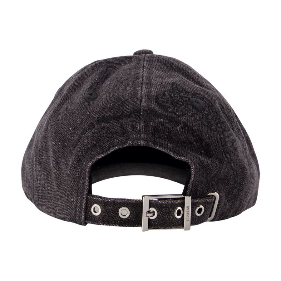 Ganni B3020214-055 cotton baseball cap in black