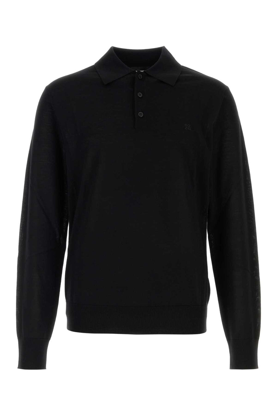 Dsquared2 Upside Wool polo in black