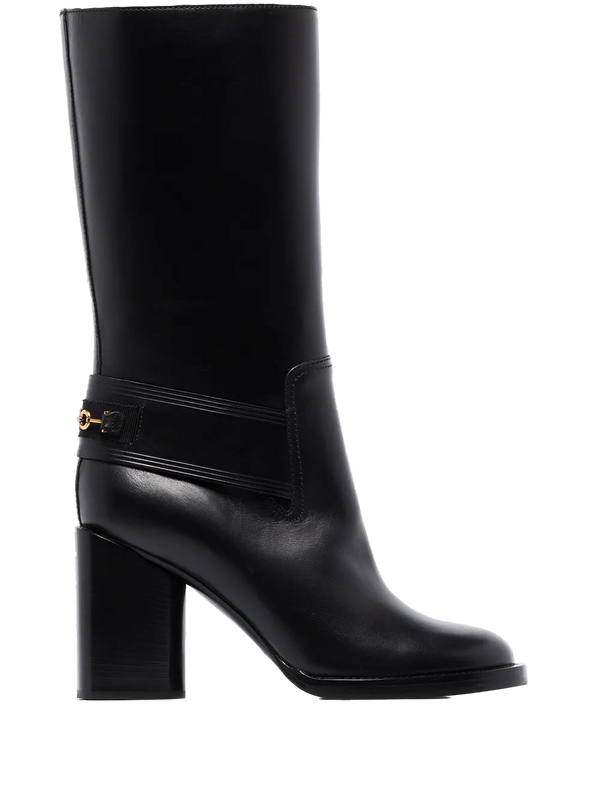 Ferragamo Leather boot in black