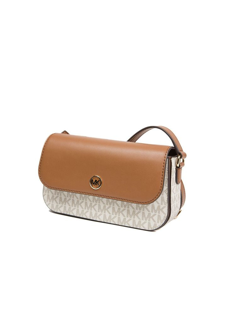 Michael Kors 89.4% Coated Canvas crossbody bag in beige