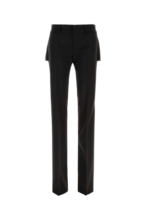 Dsquared2 Cigarette 55% Wool 41% Polyester 4% Elastane trousers in black