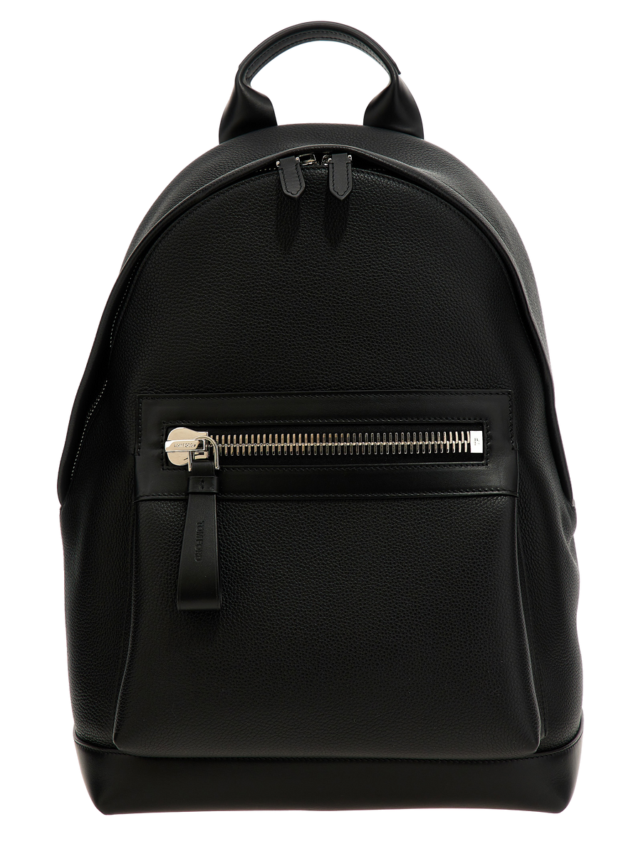 Tom Ford 100% calfskin leather backpack in black