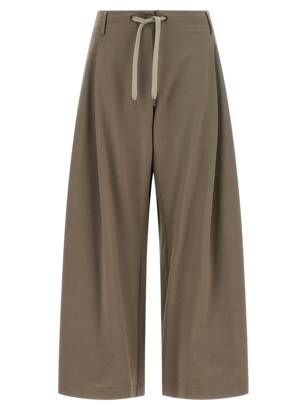 Brunello Cucinelli 65% cotton joggers in gray