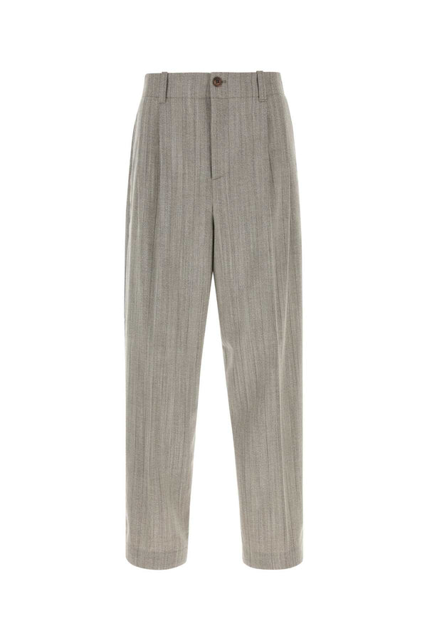 Golden Goose Deluxe Brand 93% Virgin wool trousers in beige